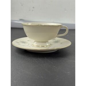 Haviland USA Laserre Cup and Saucer Floral Gold‎ Trim EUC set of 3